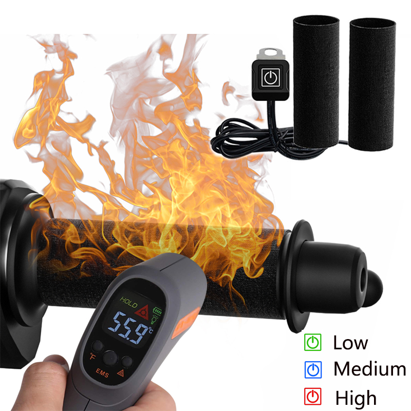 Motorcycle Gear Kit - 12V 3-Gear Motorcycle Heated Hand Grips