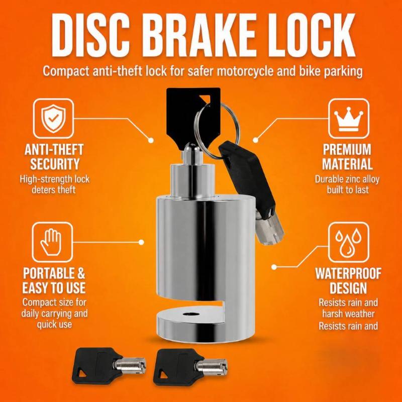 Disc Lock Brake - Universal Motorcycle Disc Brake Lock Anti