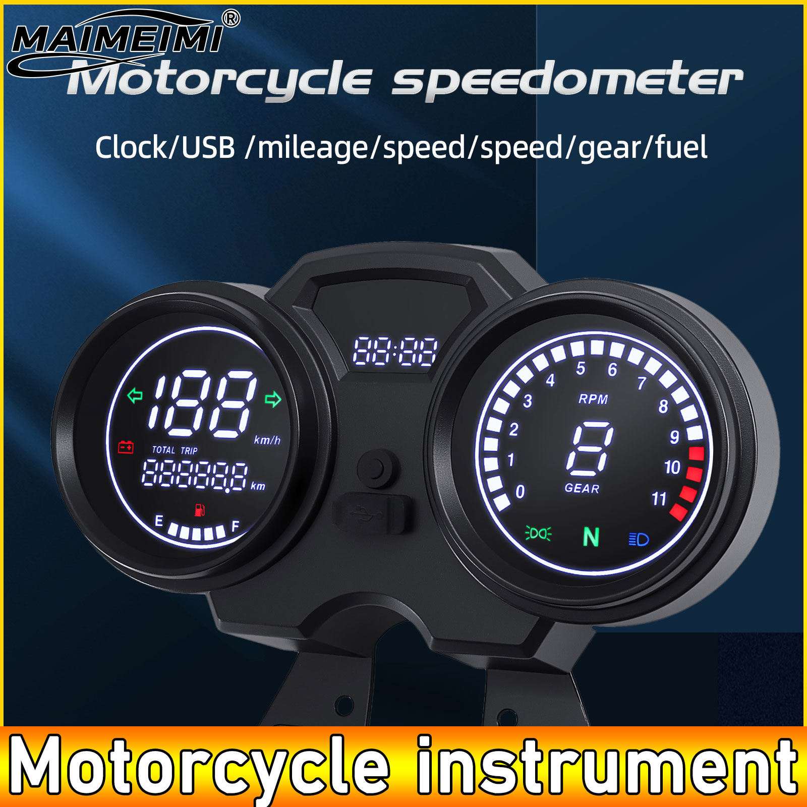 Motorcycle Gear Jammer - AD Motorcycle Digital Board Universal LCD