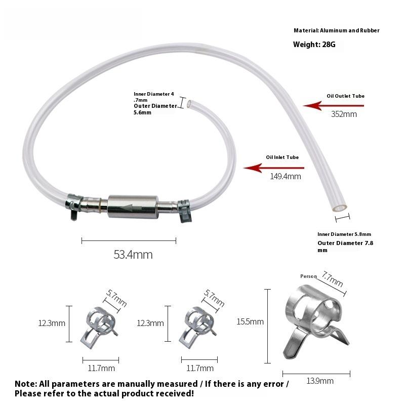 Motorcycle Gear Jammer - 1 Set Durable Bleeder Fluid Hose