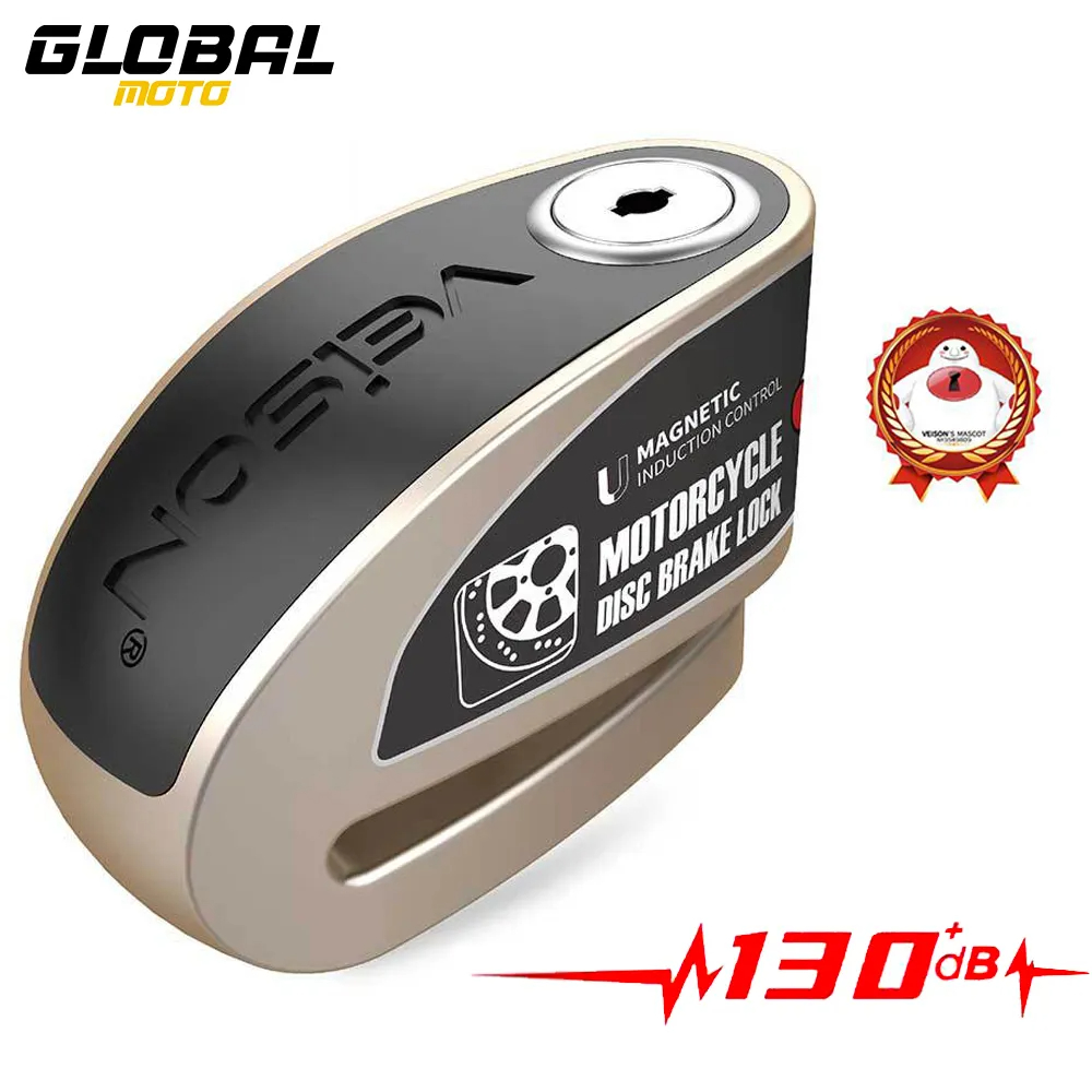 Disc Lock Brake - Waterproof Motorcycle Alarm Lock Bike Disc