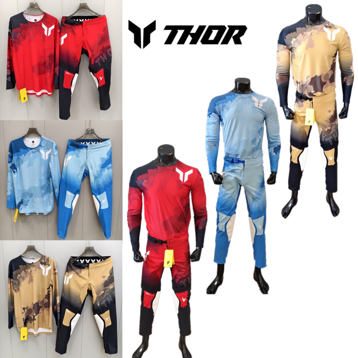 Motorcycle Gear Kit - THOR Motocross Gear Set MX Off
