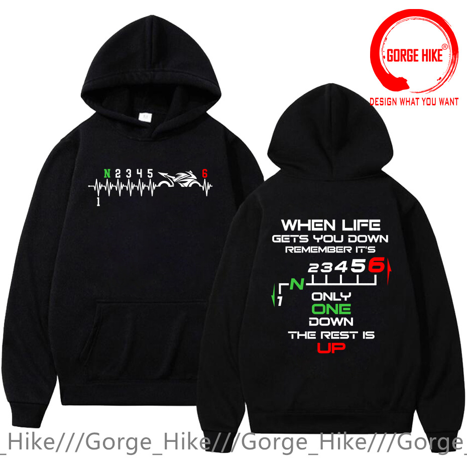 1N23456 Motorcycle Gear Shift  - đánh giá và giá Motorcycle Gear Hoodie
