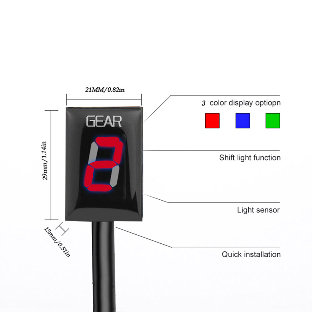 Bánh Màn Hình Hiển Thị Đèn Báo - đánh giá và giá Motorcycle Gear Indicator
