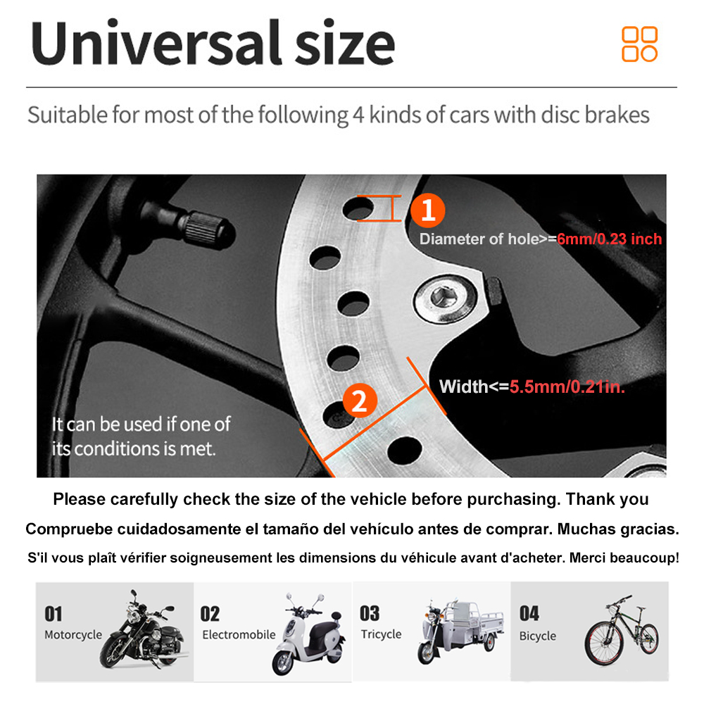 Motorcycle Bicycle Alarm Lock  - đánh giá và giá Disc Lock Brake