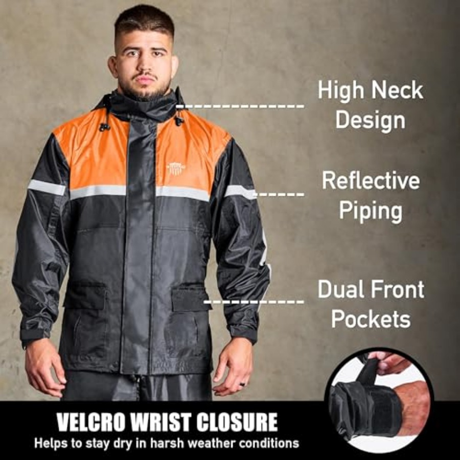 Waterproof Motorcycle Rain Sui - đánh giá và giá Motorcycle Gear Hoodie