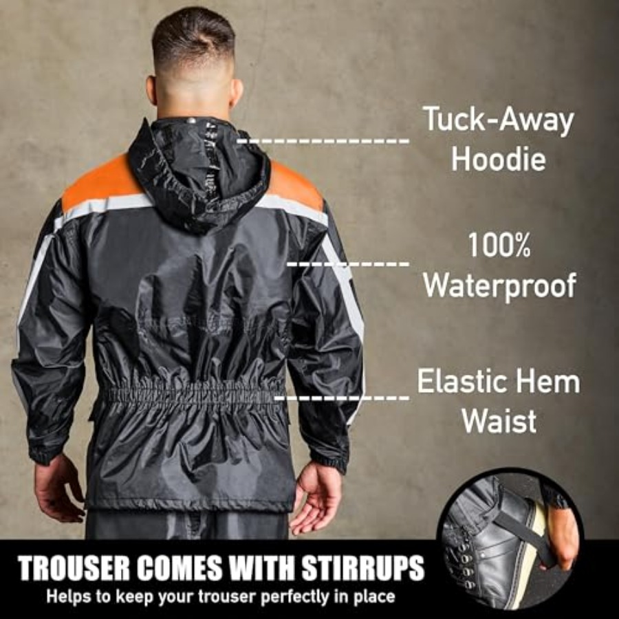 Waterproof Motorcycle Rain Sui - đánh giá và giá Motorcycle Gear Hoodie