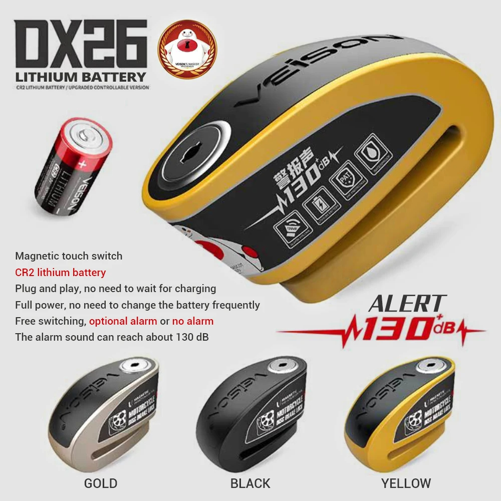 Waterproof Motorcycle Alarm Lo - đánh giá và giá Disc Lock Brake